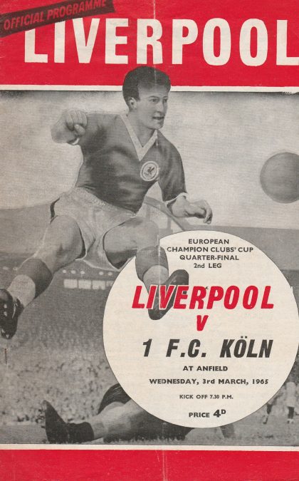 Liverpool v 1FC Köln  03-Mar-1965