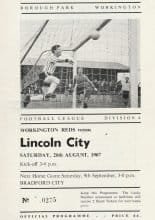 Workington v Lincoln City 26-Aug-1967