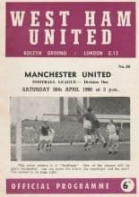 West Ham United v Manchester United 30-Apr-1966