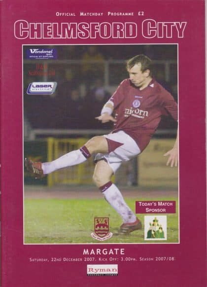 Chelmsford City v Margate  22-Dec-2007