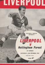 Liverpool v Nottingham Forest  30-Oct -1965