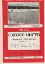 Workington v Oxford United 11-Feb-1966