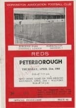 Workington v Peterborough United 21-Apr-1966