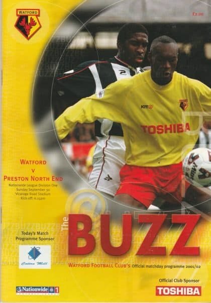 Watford v Preston North End 30-Sep-2001