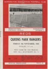Workington v Queens Park Rangers  05-Nov-1965