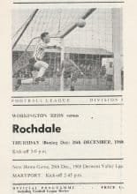 Workington v Rochdale 26-Dec-1968