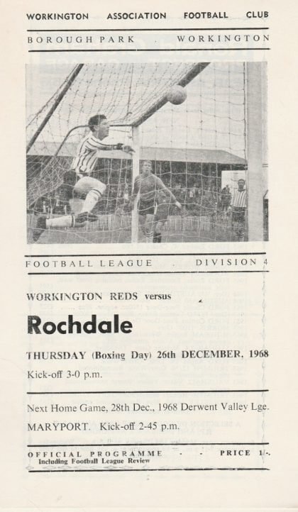 Workington v Rochdale 26-Dec-1968