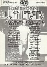 Ian Botham's SAAB XI v Scunthorpe United XI  06-Dec-1983