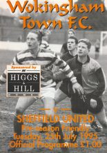 Wokingham Town v Sheffield United  25-Jul-1995