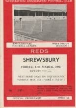 Workington v Shrewsbury Town  11-Mar-1966