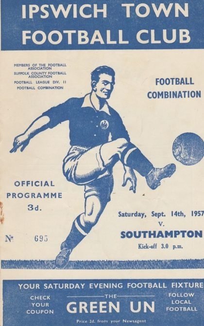 Ipswich Town v Southampton 14-Sep-1957