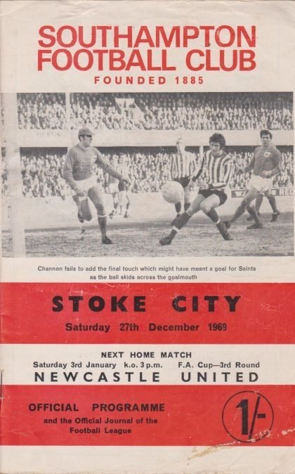 Southampton v Stoke City   27-Dec-1969