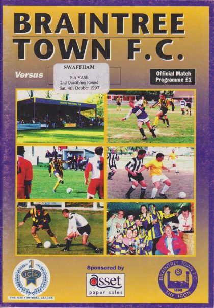 Braintree Town v Swaffham 04-Oct-1997