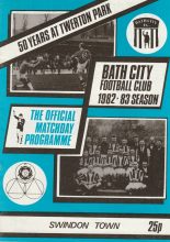 Bath City v Swindon Town 04-Aug-1982