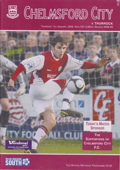 Chelmsford City v Thurrock   01-Jan-2009