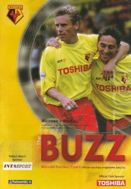 Watford v Walsall 27-Aug-2001