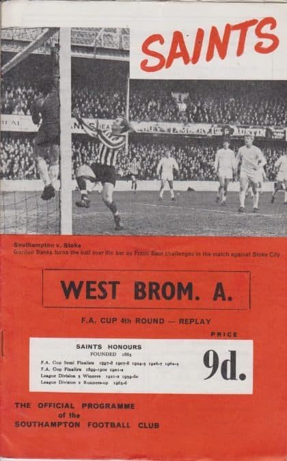 Southampton v West Bromwich Albion 21-Feb-1968