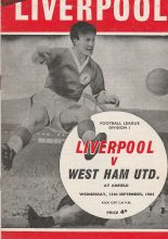 Liverpool v West Ham United 15-Sep-1965