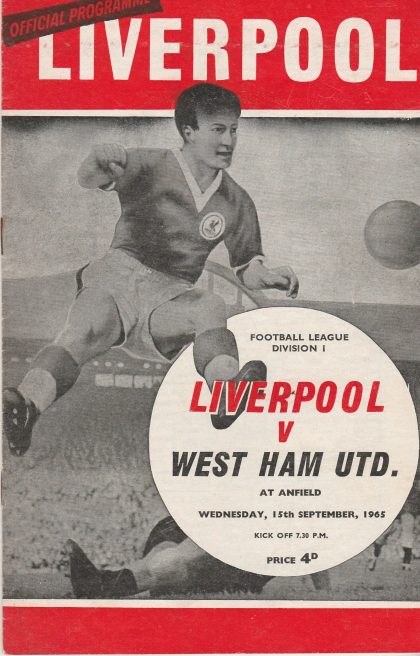 Liverpool v West Ham United 15-Sep-1965