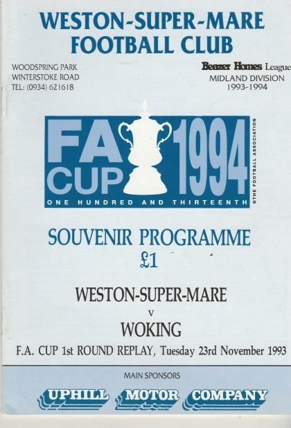 Weston-Super-Mare v Woking  23-Nov-1993