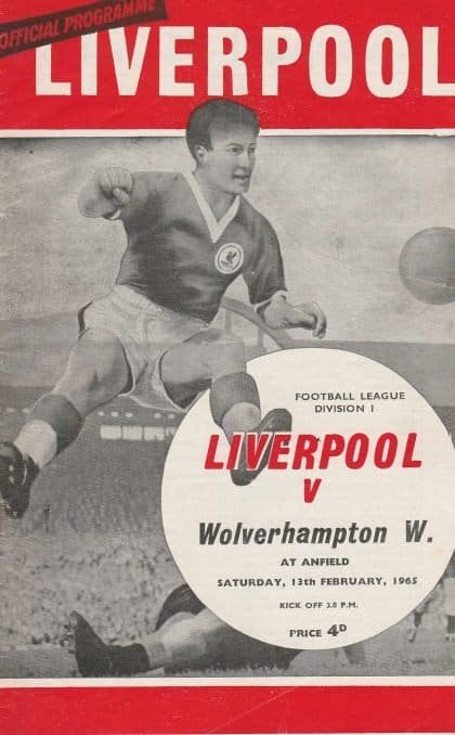 Liverpool v Wolverhampton Wanderers  13-Feb-1965