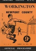 Newport County v Workington   02-Apr-1968