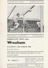 Workington v Wrexham  23-Mar-1968