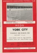 Workington v York City  15-Mar-1966