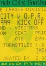 Norwich City v Queens Park Rangers 26-Dec-1999