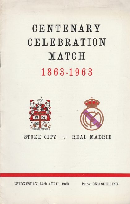 Stoke City v Real Madrid 23-Apr-1963