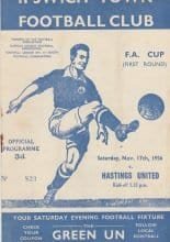 Ipswich Town v Hastings Town 17-Nov-1956