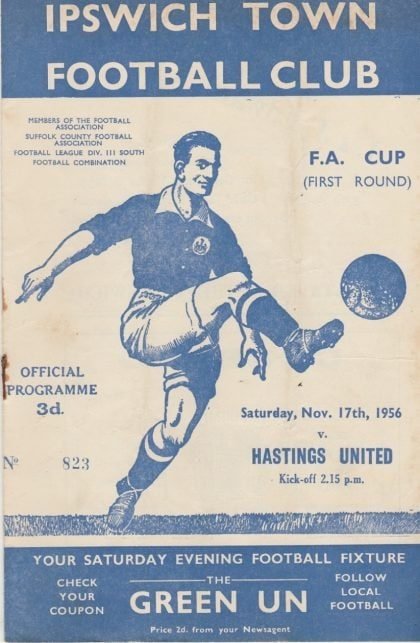 Ipswich Town v Hastings Town 17-Nov-1956