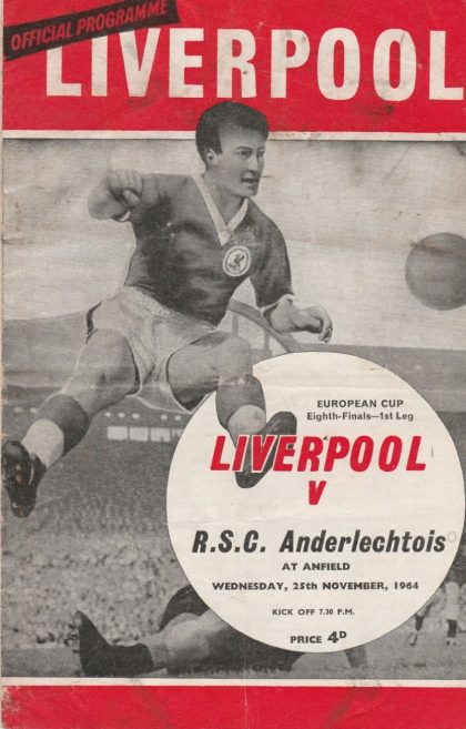 Liverpool v Anderlecht 25-Nov-1964