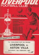 Liverpool v Aston Villa 18-Feb-1967