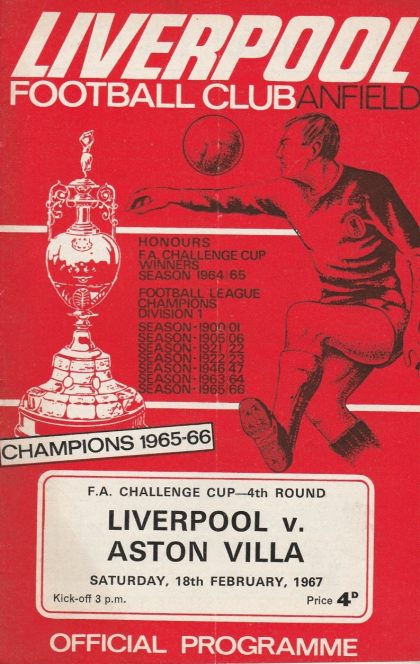 Liverpool v Aston Villa 18-Feb-1967