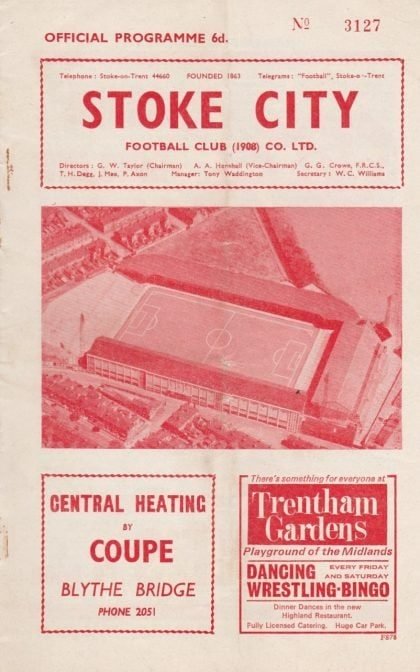Stoke City v Aston Villa 27-Mar-1965