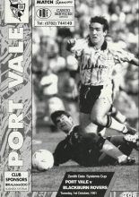 Port Vale v Blackburn Rovers 01-Oct-1991