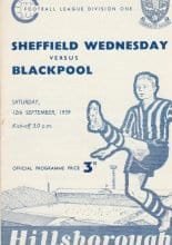Sheffield Wednesday v Blackpool  12-Sep-1959
