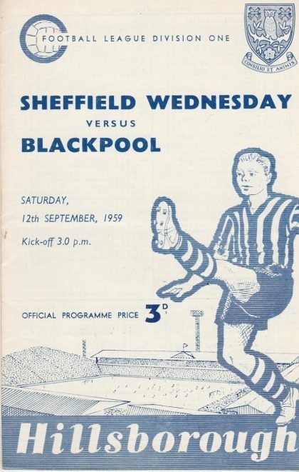 Sheffield Wednesday v Blackpool  12-Sep-1959
