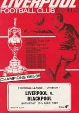 Liverpool v Blackpool 13-May-1967
