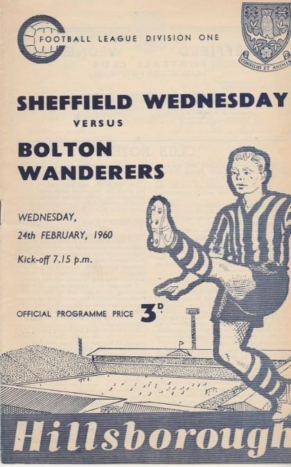 Sheffield Wednesday v Bolton Wanderers 24-Feb-1960