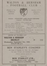 Walton & Hersham v Bromley  09-Sep-1959