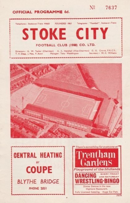 Stoke City v Burnley 19-Apr-1965