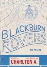 Blackburn Rovers v Charlton Athletic 24-Aug-1966