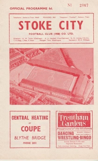 Stoke City v Chelsea 27-Feb-1965