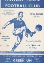 Ipswich Town v Colchester United  06-Oct-1956