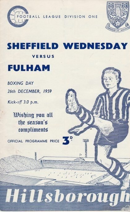 Sheffield Wednesday v Fulham  26-Dec-1959