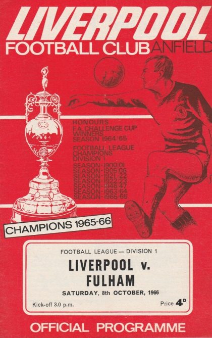 Liverpool v Fulham 08-Oct-1966