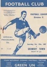 Ipswich Town v Grimsby Town 19-Oct-1957