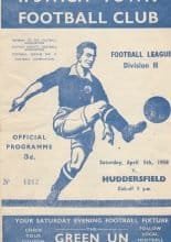 Ipswich Town v Huddersfield Town 05-Apr-1958